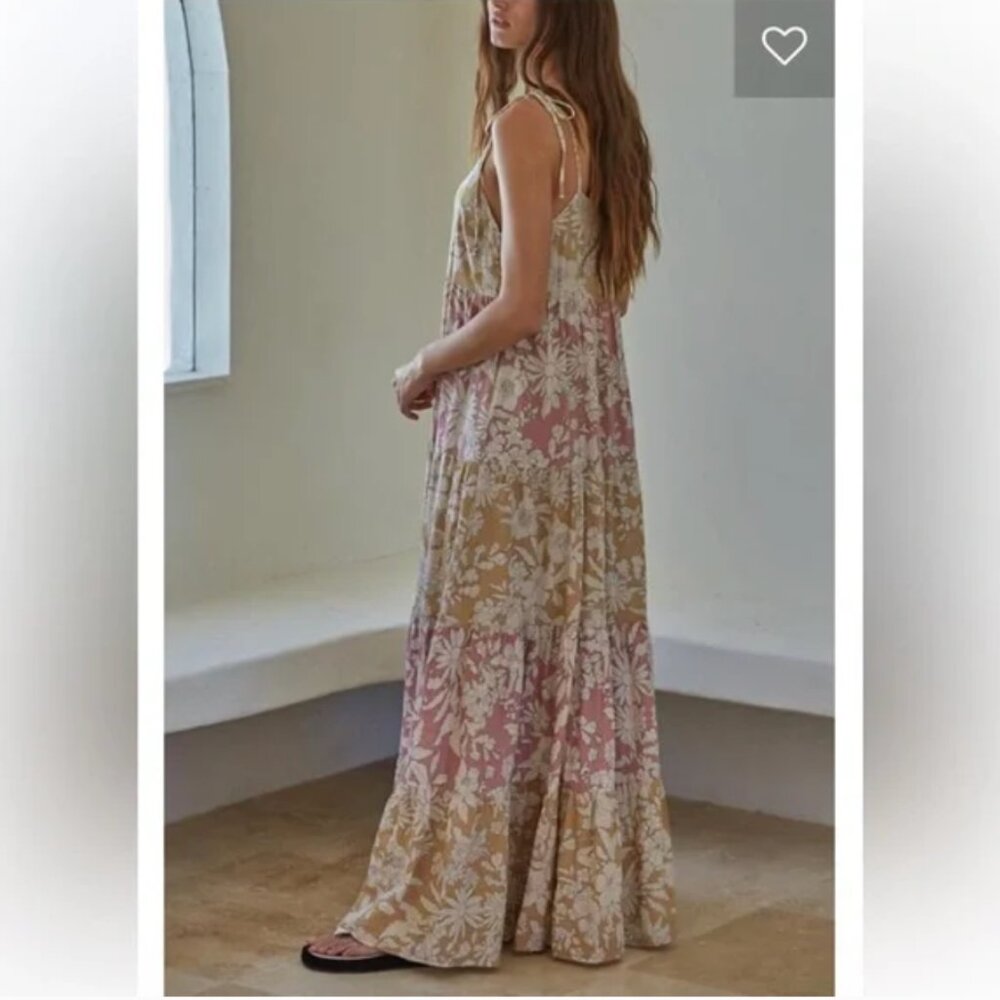 South Moon Under Golden Hour Floral Maxi Dress